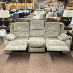 Scranto Oak Reclining Living Room Set Sofa And Loveseat 