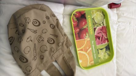Kids play food set with cash register