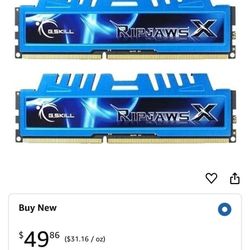 G.SKILL F3-17000CL9D-8GBXM RipjawsX Series 8GB (2 x 4GB) 240-Pin DDR3 SDRAM DDR3 2133 (PC3 17000) Desktop Memory