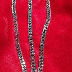 Cuban Chain And Bracelet Set