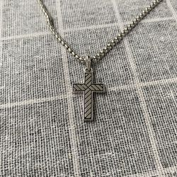 David Yurman Exotic Gemstone Cross Necklace in Sterling Silver and Black Onyx