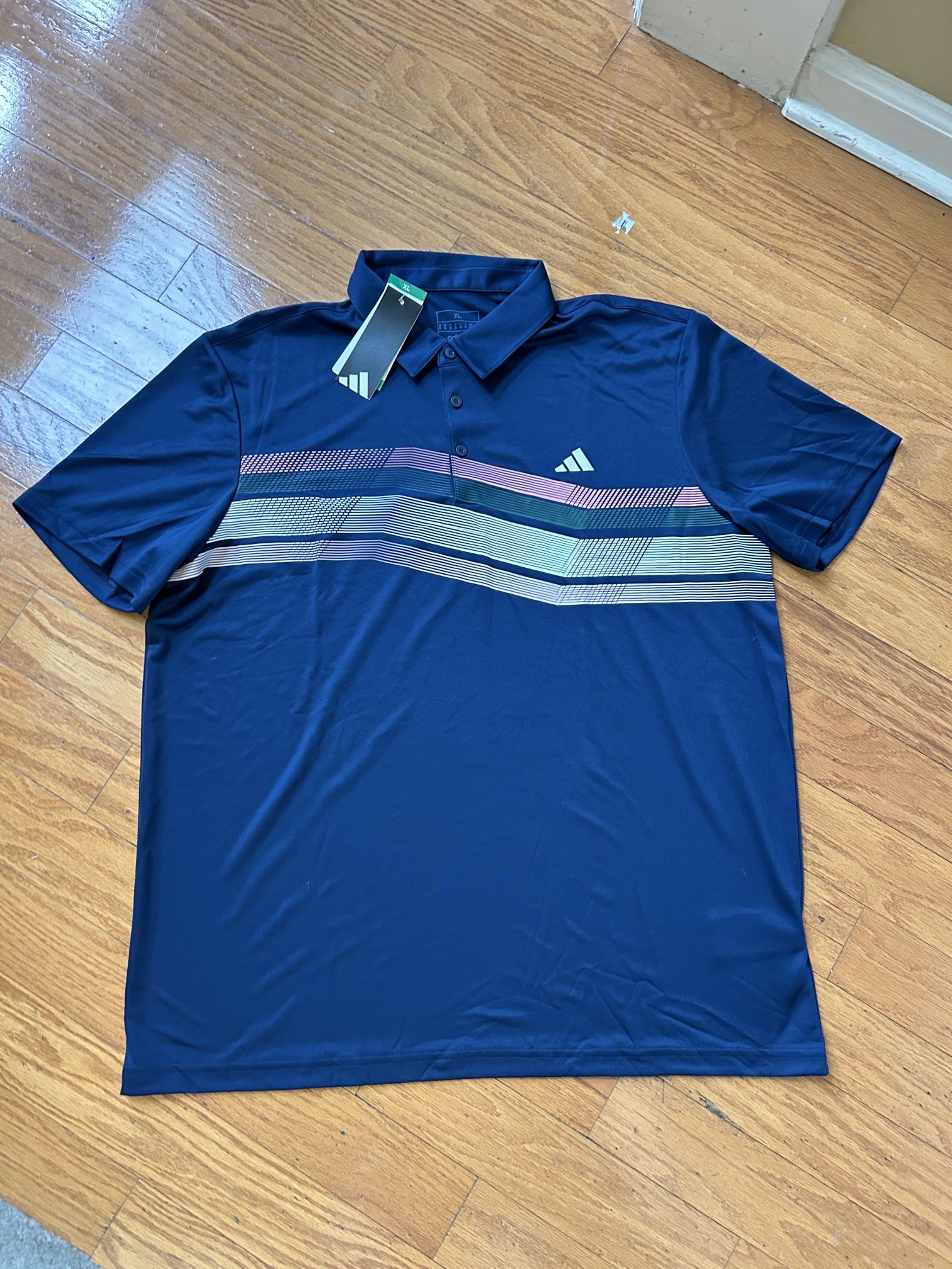 NWT Adidas men’s navy polo shirt Size XL