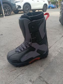 LTD Dare Linered Youth Boys Snowboard Boots Black Gray Red US 5