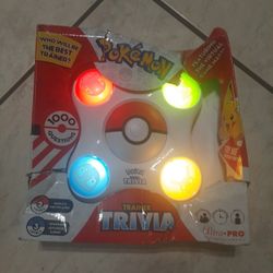 Pokemon Trainer Trivia Handheld Electronic Game 1000 Questions Sealed Damaged Box