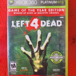 Left 4dead Xbox 360 Game 