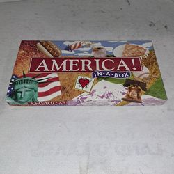 America In A Box Monopoly Style Board Game In Excellent New Condition (Is Complete Nothing Missing)