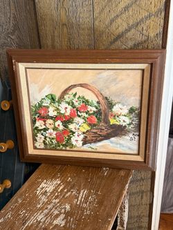Floral still life painting