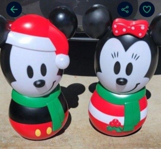 Minnie Mickey Christmas Blow Molds 