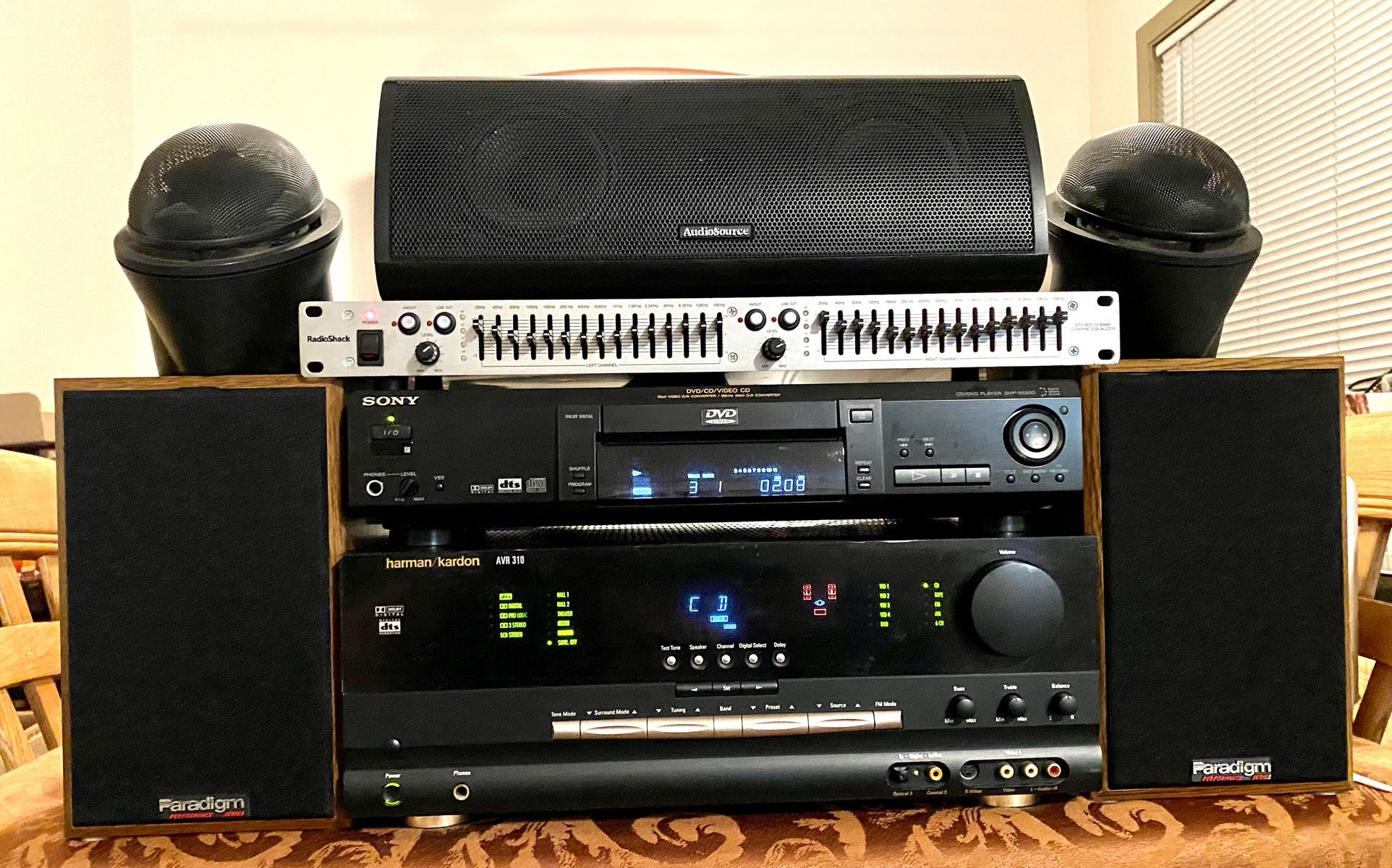 HARMAN-KARDON AVR-310 STEREO/5.1 DOLBY-SURROUND RECEIVER