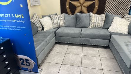 New light Gray Sectional only $999