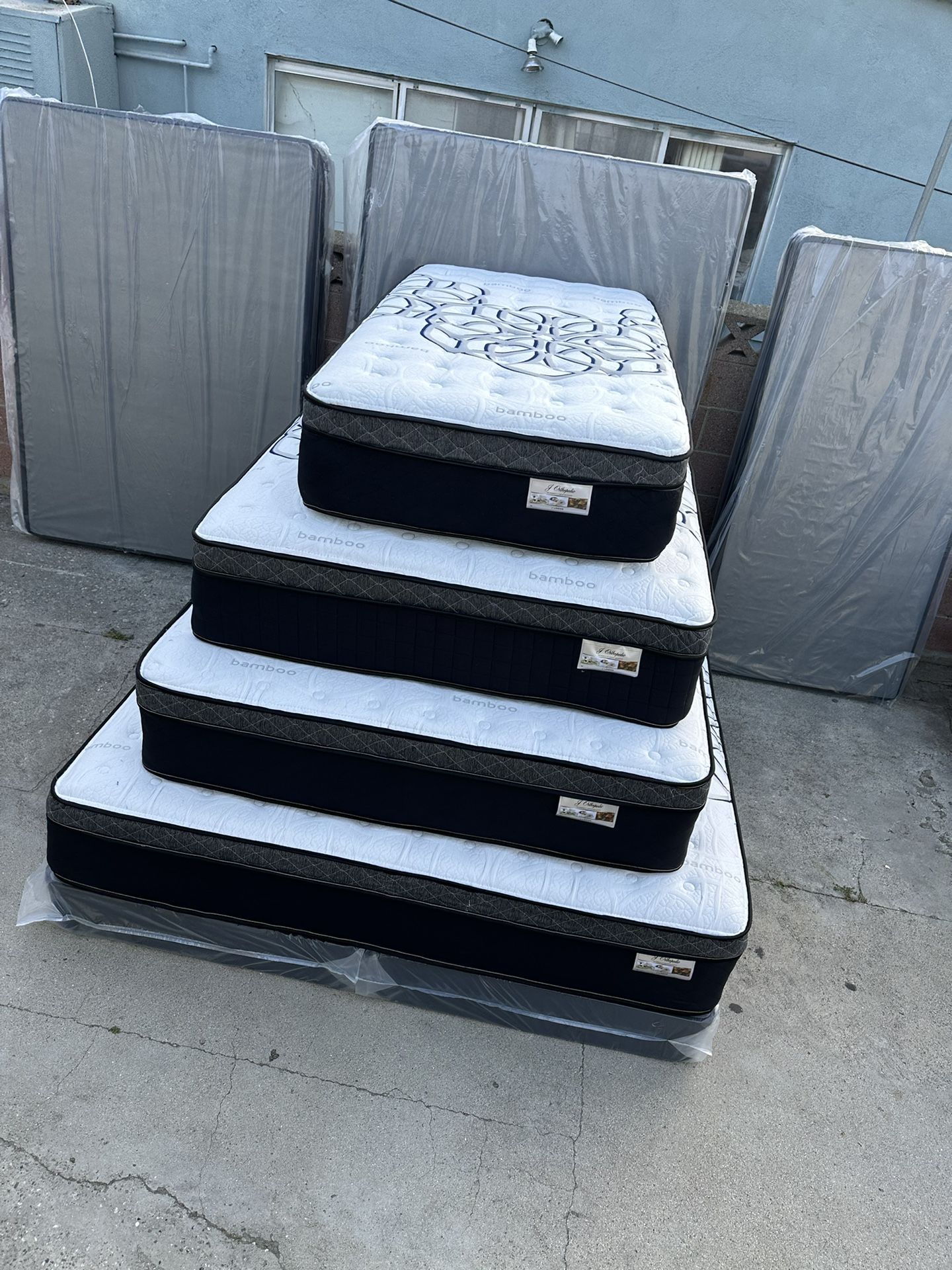 Queen Size Mattress ✴️ All Sizes Available ✴️ Bamboo Dream Cloud Euro Pillow Top 12” Thick ✴️ New Mattress