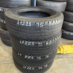 LT225/75r16 Good Used Set Of Heavy Duty Tires