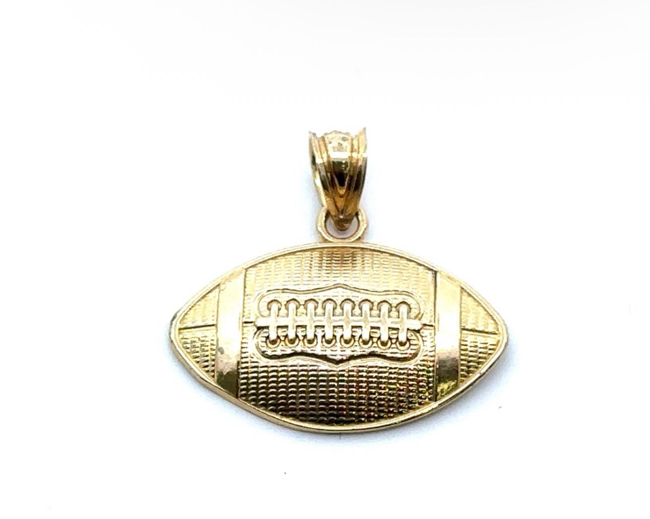 10k Yellow Gold Football Charm Pendant For Necklace GP3085881