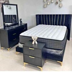 Brand New Bedroom Set- Shop Now Pay Later- FREE MATTRESS AND BOX SPRING 