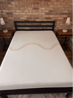 Full-Size Bed Frame + AmeriSleep Mattress