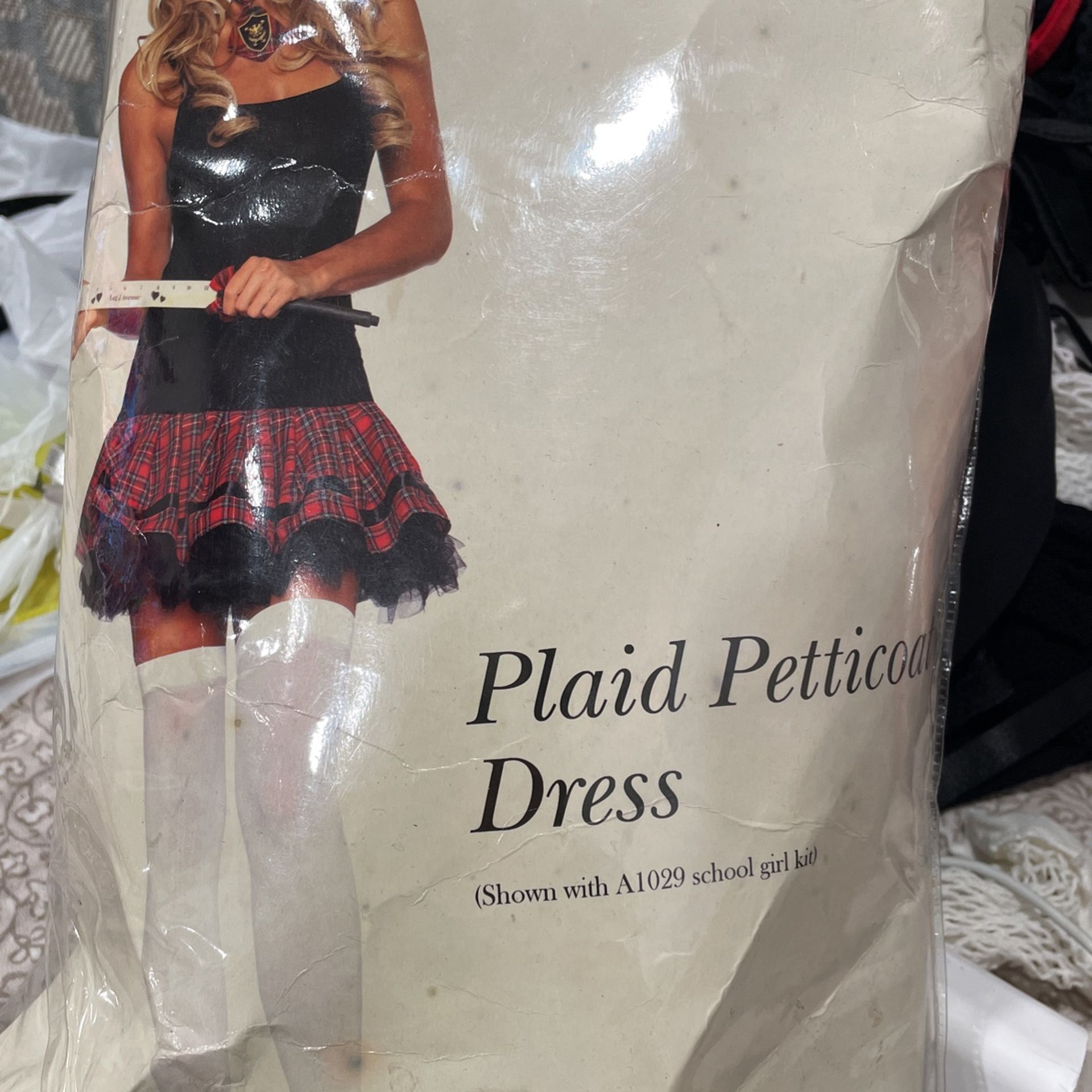 Halloween Leg Avenue Plaid Petticoat Dress