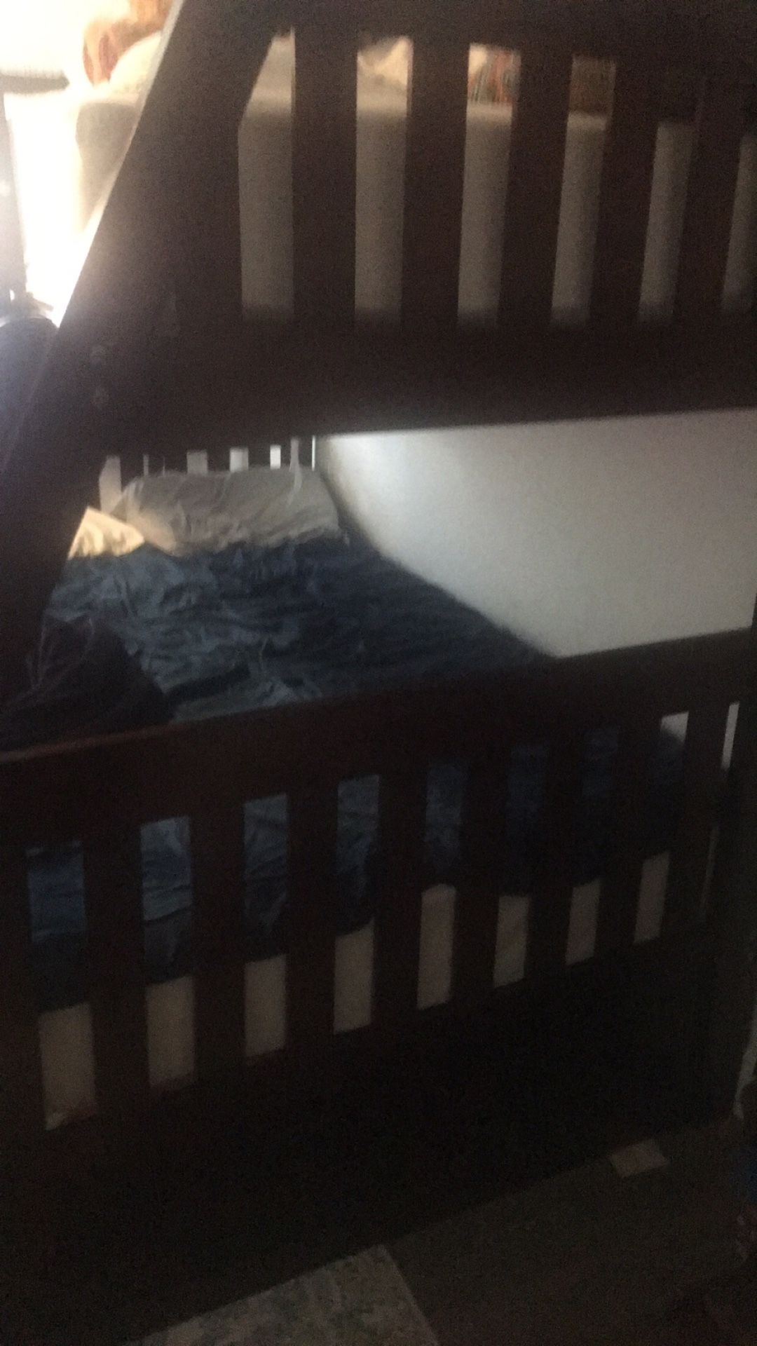 Bunk bed full on bottom twin on top