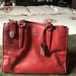 Red Coach Bag 