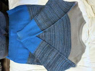 Real Wool Knitted Sweater Vintage Style