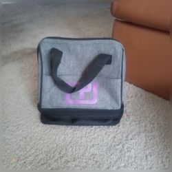 Gray Insulated Lunch Bag