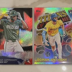 2026 Topps Series 1 Roman Anthony RC lot (2) (Stars Of MLB + Titans Of The Game)