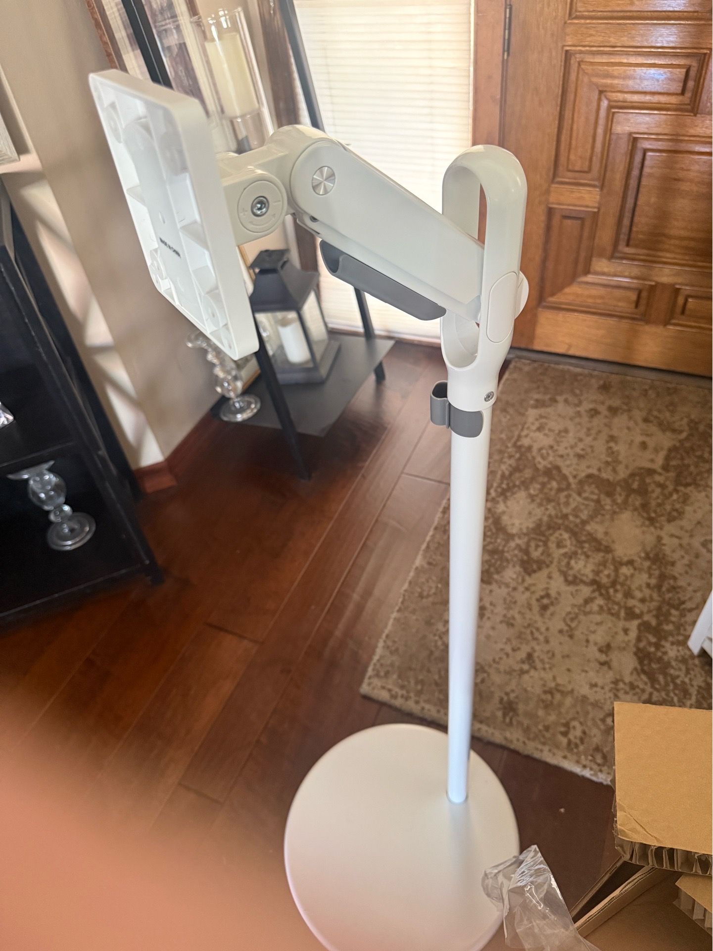 Mobile monitor/TV display stand.
