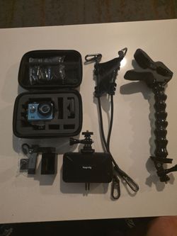 EK 7000 4K Action Camera Bundle (GoPro Alternative) + 128GB SanDisk + Mounts