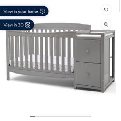 6 In 1 Crib With Changing Table