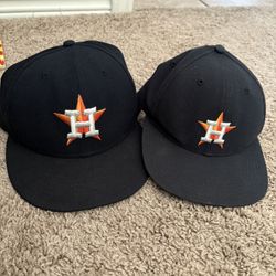 Astros Fitted Men’s Hat 7 3/8 And Youth Hat