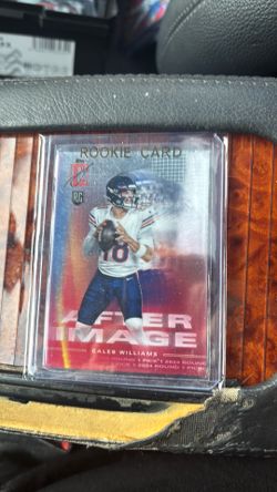 Topps after image Caleb Williams rookie refractor