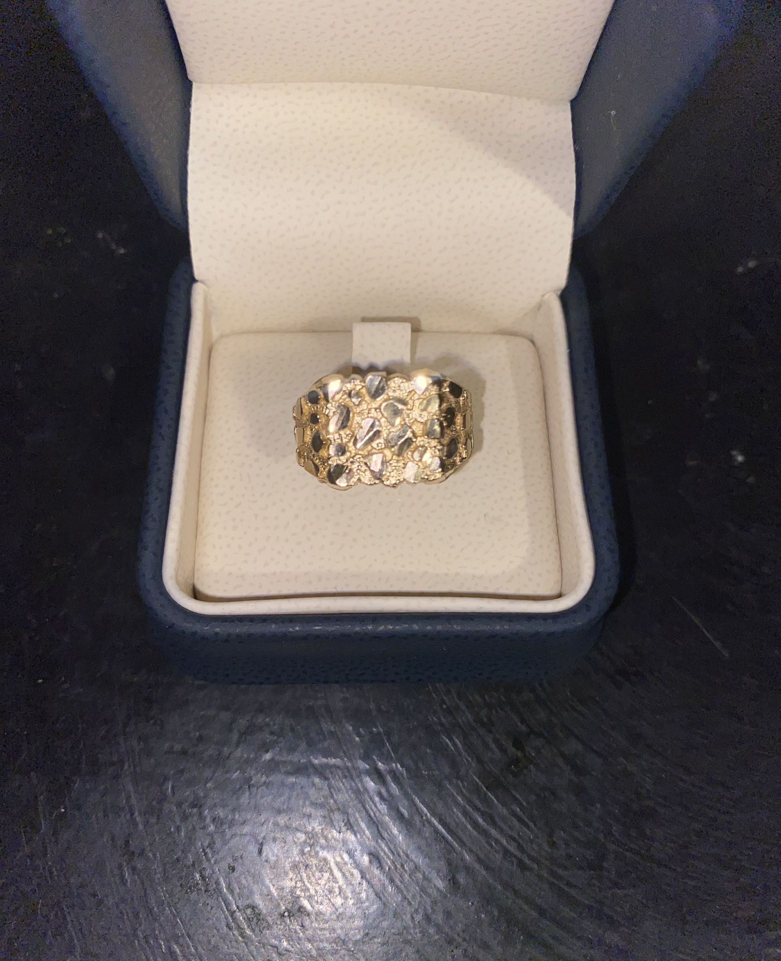 gold nugget ring