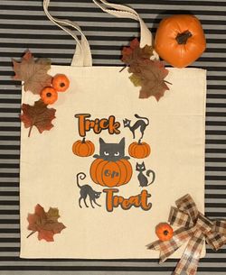 Halloween Trick Or Treat Bag For Kids Pumpkin Cat