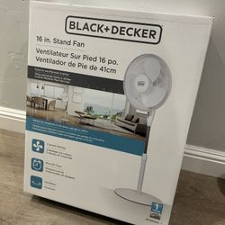 NEW Black Decker 16 In. Stand Fan