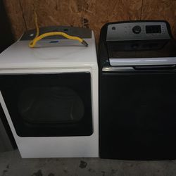 G. E Washer Machine And Gas Dryer 
