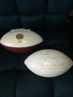 Autograph footballs Tony Dorsett signed
