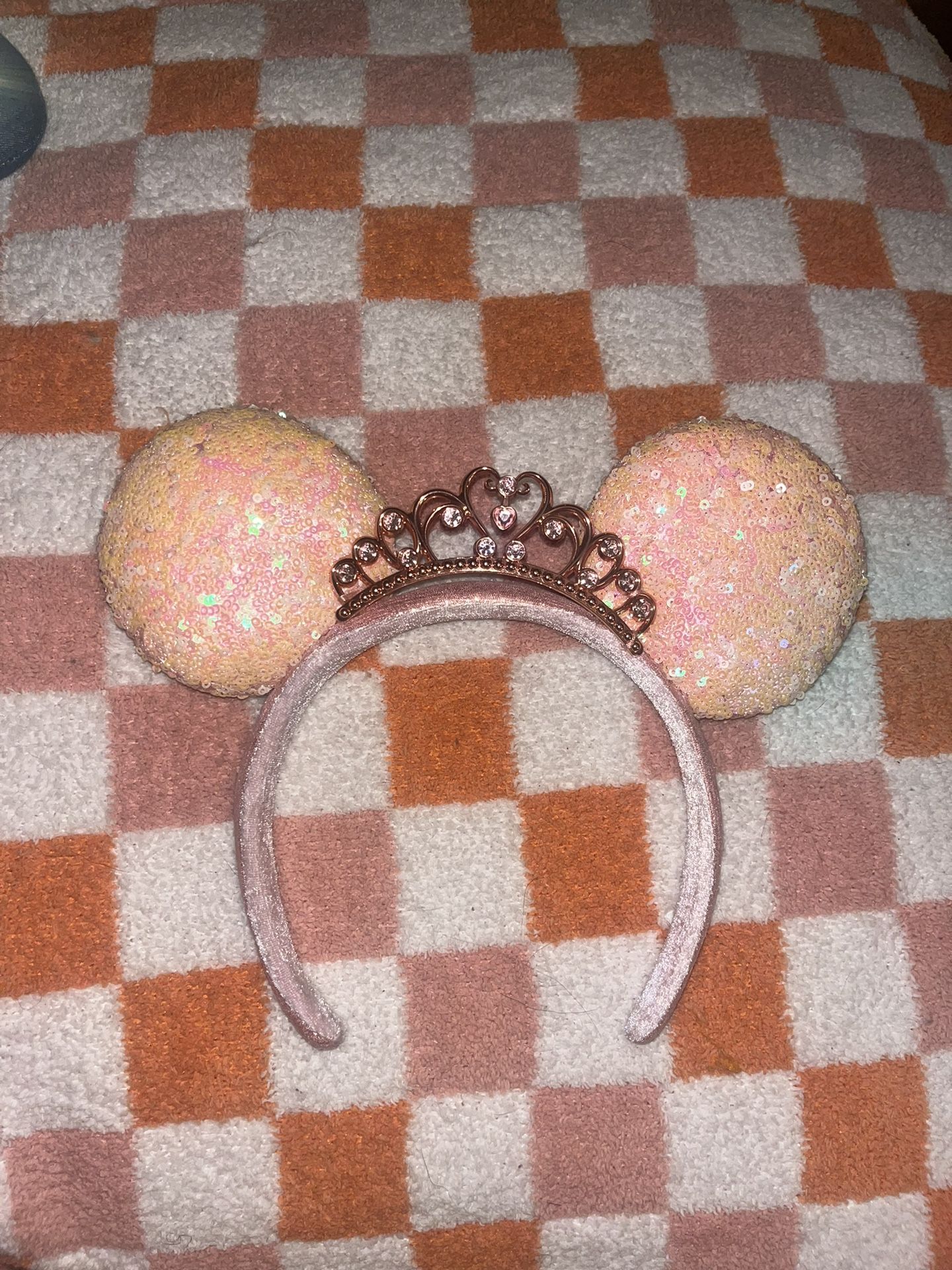 Pink Sequence Tiara Mickey Ears