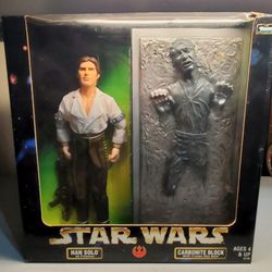 Vintage Star Wars Action Collection Han Solo In Carbonite Block Figure 
