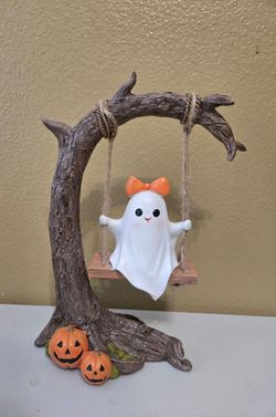Ghost girl on  swing