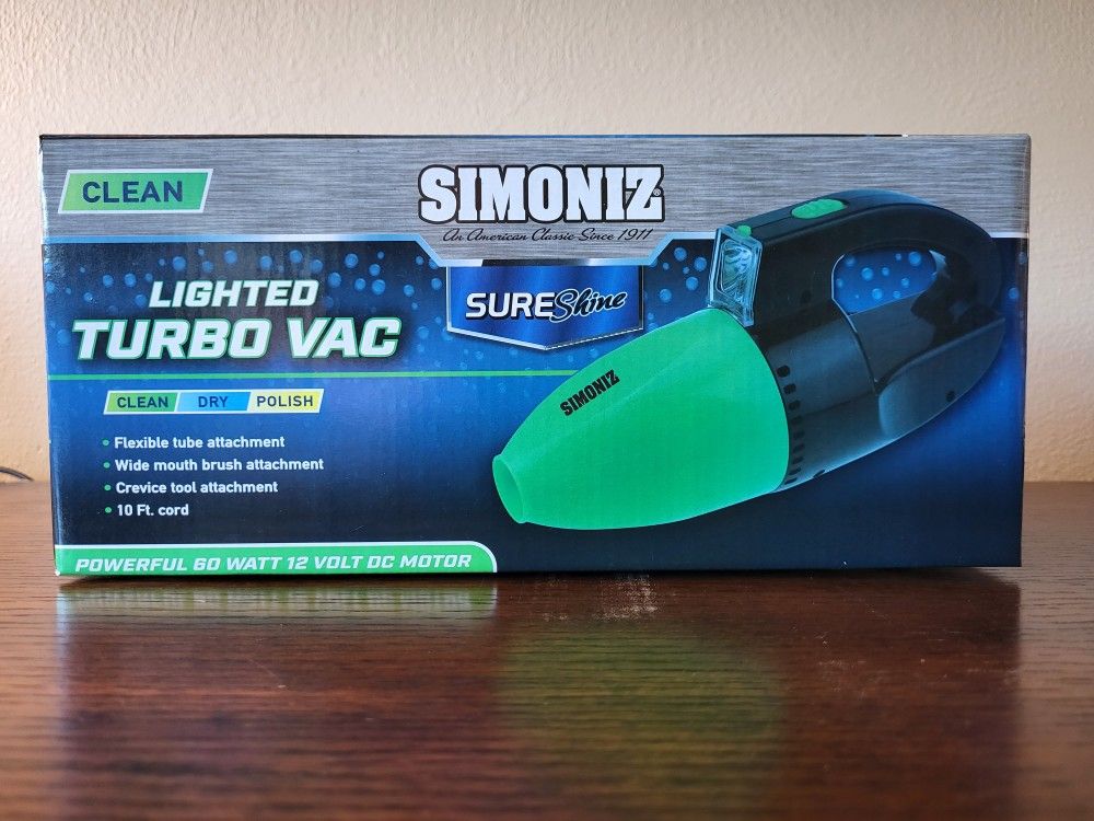 Simoniz 60 Watt Lighted Turbo Vac