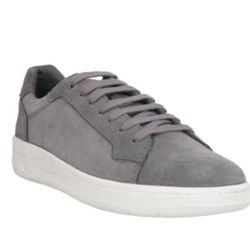 Coach Mens Suede & Leather Low Top Canvas Sneakers Size 11D Gray 