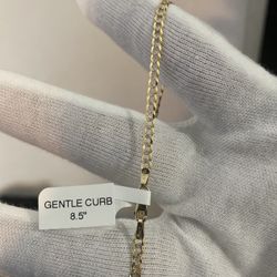 3mm Fully Solid Gold Diamond Cut Bracelet 8.5inch