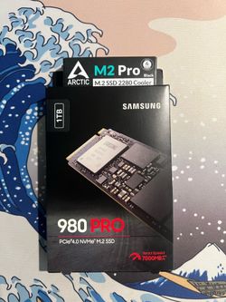 Samsung 980 Pro 1TB NVMe M.2 SSD w/ Heatsink & OG Box - 94% Health!