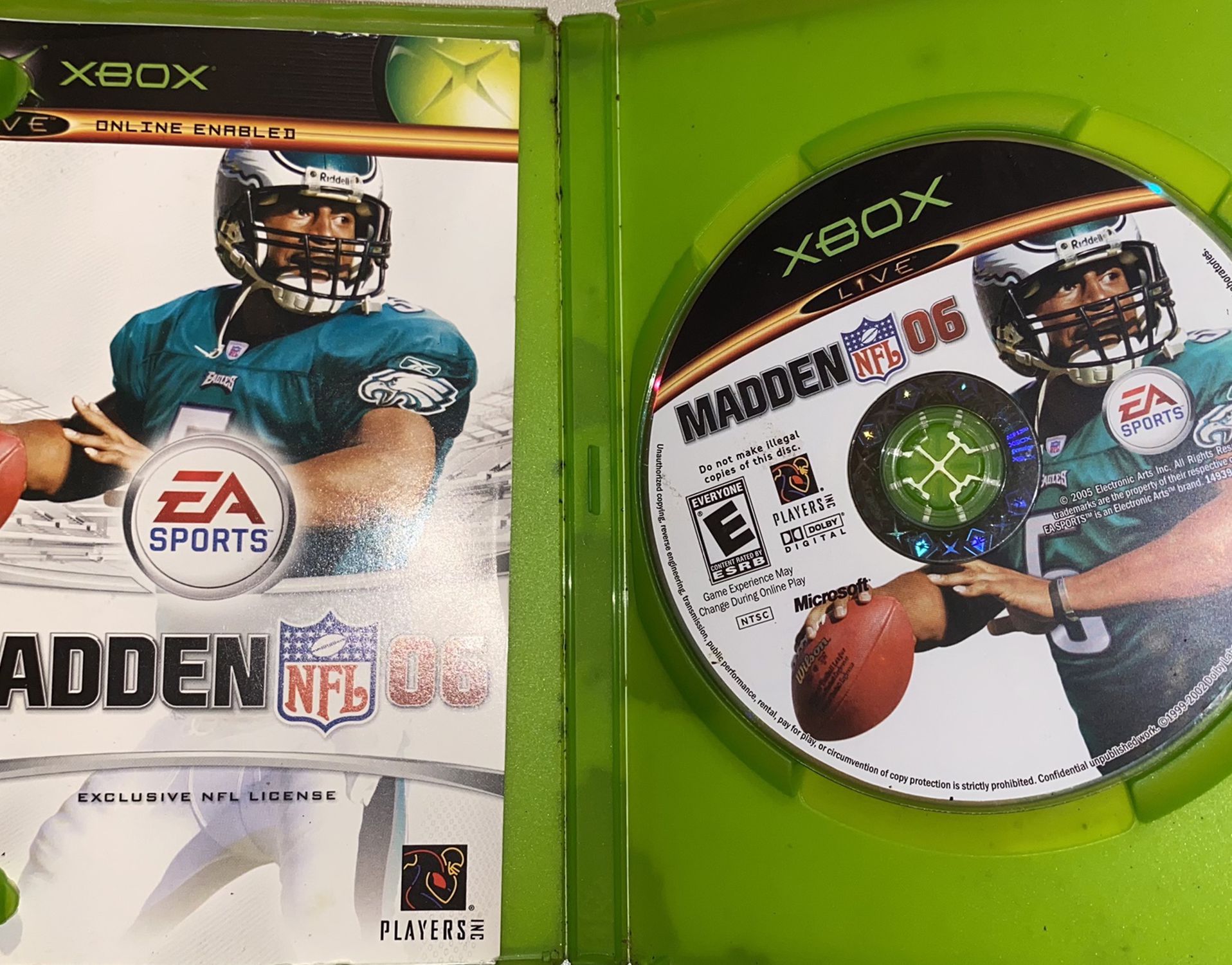 Madden NFL 06 (Microsoft Xbox 360, 2005) Video Game