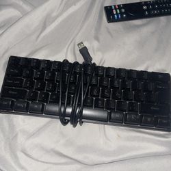 Gaming Keyboard, Black And Lights Up