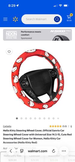 Hello Kitty steering wheel cover