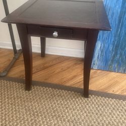 Wood End Table