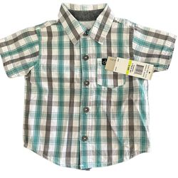 Calvin Klein Infant Size 3/6M Button Up Top NWT