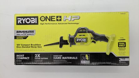 Ryobi One+ 18V Brushless Cordless Compact One Handed Reciprocating Saw (Tool Only) psbrs02b