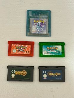 Rare European Nintendo Game Boy Advance SP AGS-101 + Pokémon & Golden Sun Collection (Spanish Versions) – Collector’s Bundle