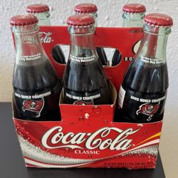 2002 Buccaneers World Champions Coca Cola 6 Pack